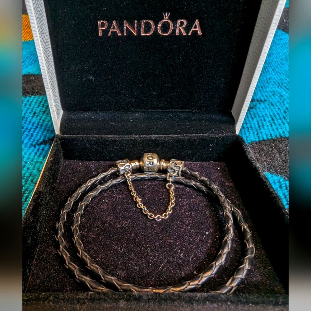 Pandora Leather Charm Bracelet